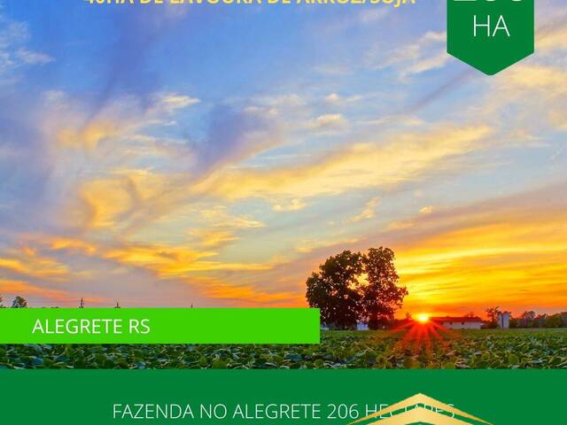 #860 - Fazenda para Venda em Alegrete - RS