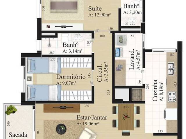 Apartamento para Venda em Caxias do Sul - 3